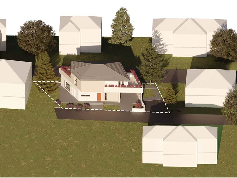 Casă cu înalt grad de eficiență energetică - Model 2